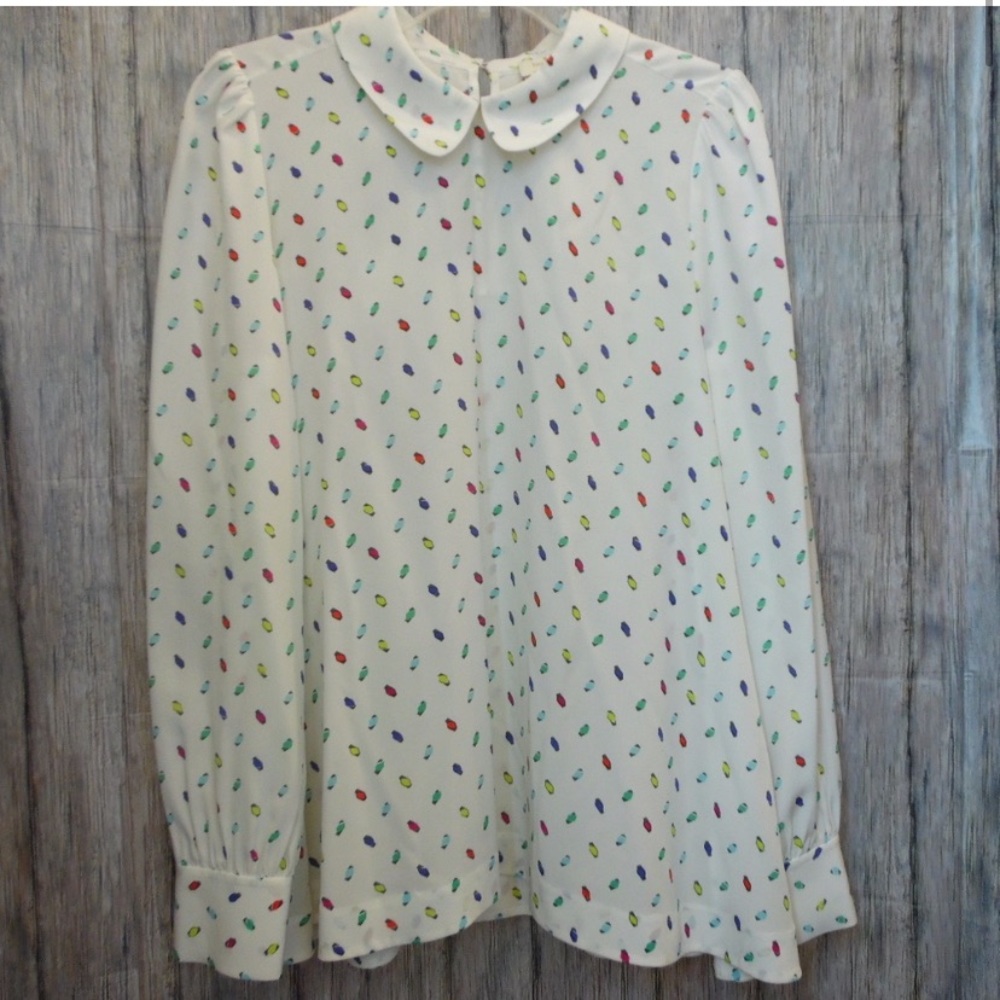 NWT kate spade Hollis Top in Cream Brighton Candy